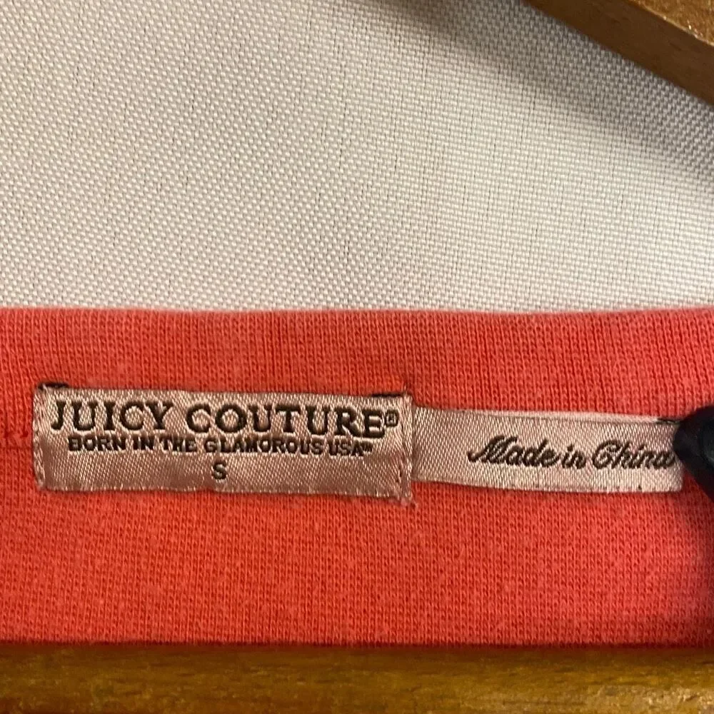 Juicy Couture Pink Coral Sleep Night Shirt Pajama Nightgown Size Small